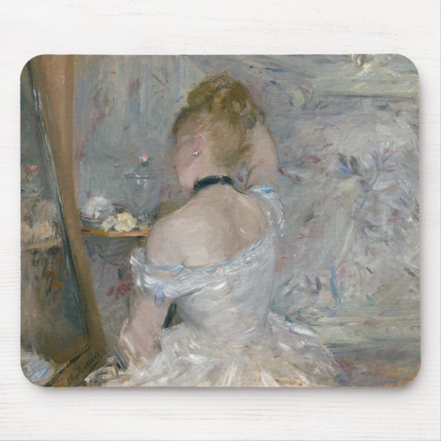 Berthe Morisot - Woman at Her Toilette Mouse Mat (Front)