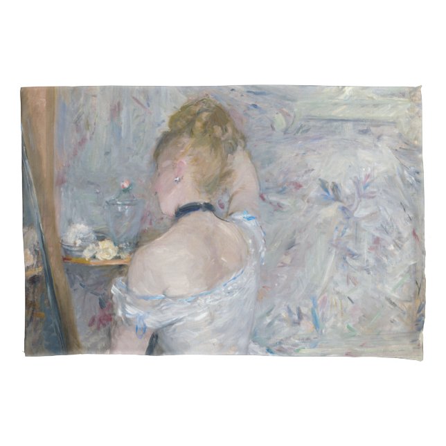 Berthe Morisot - Woman at Her Toilette Pillowcase (Front)