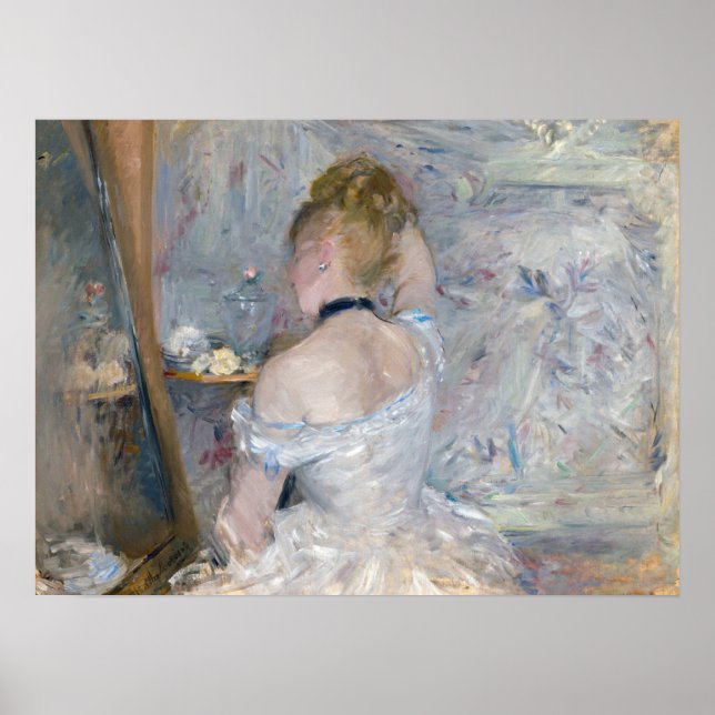 Berthe Morisot - Woman at Her Toilette Poster (Front)