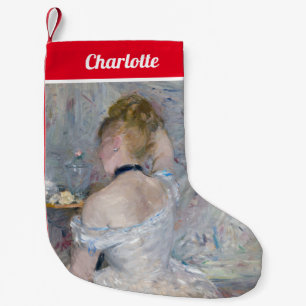 Berthe Morisot - Woman at Her Toilette Small Christmas Stocking