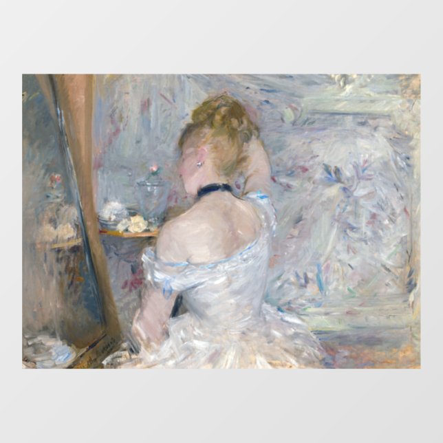 Berthe Morisot - Woman at Her Toilette Window Cling (Sheet)