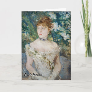 Berthe Morisot - Young Girl in a Ball Gown Card