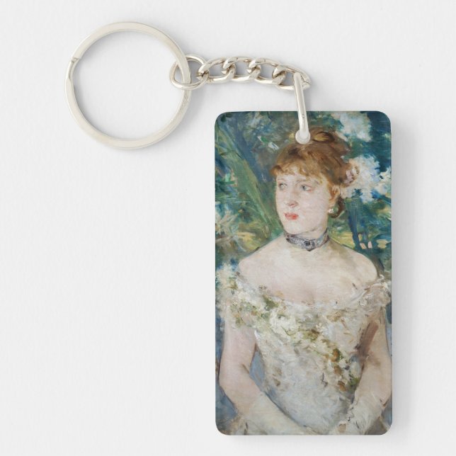 Berthe Morisot - Young Girl in a Ball Gown Key Ring (Front)