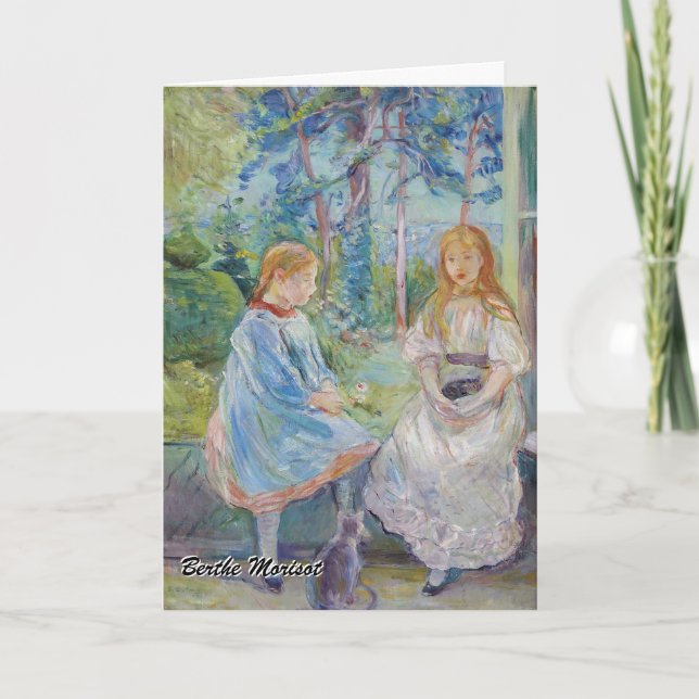 Berthe Morisot - Young Girls at the Window Card (Front)