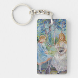 Berthe Morisot - Young Girls at the Window Key Ring