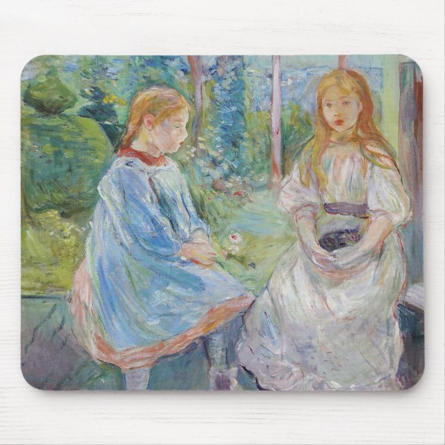 Berthe Morisot - Young Girls at the Window Mouse Mat (Front)