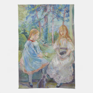 Berthe Morisot - Young Girls at the Window Tea Towel