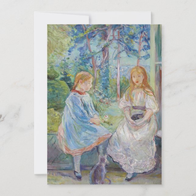 Berthe Morisot - Young Girls at the Window Thank You Card (Front)