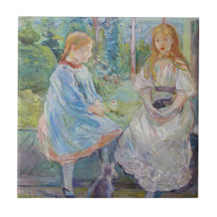Berthe Morisot - Young Girls at the Window Tile