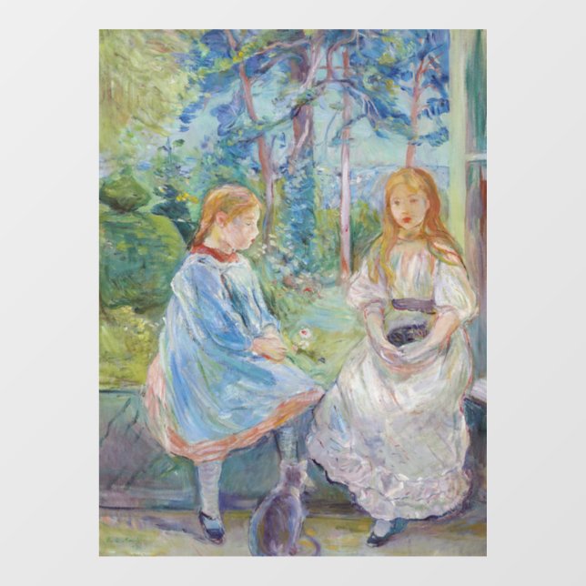 Berthe Morisot - Young Girls at the Window Window Cling (Sheet)