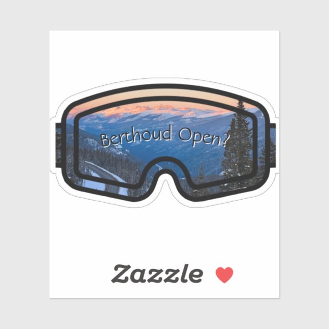 Berthoud Open Custom-Cut Vinyl Sticker (Sheet)