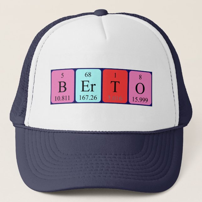 Berto periodic table name hat (Front)