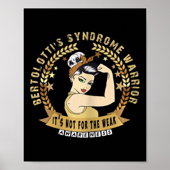 Bertolotti's Syndrome Warrior It's Not For The Wea Poster (Front)
