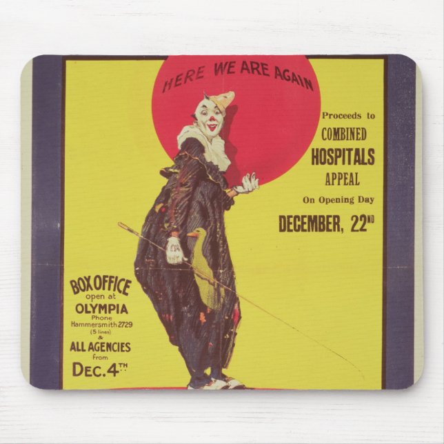 Bertram Mills circus poster Mouse Mat (Front)