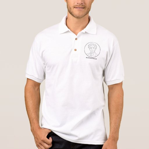 Image of Bertrand Russel Line Portrait Polo Shirt