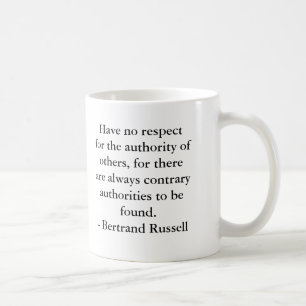 Bertrand Russell - Authority Coffee Mug