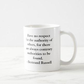 Bertrand Russell - Authority Coffee Mug