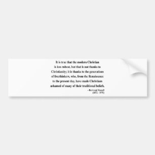 Bertrand Russell Quote 6a Bumper Sticker