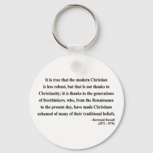 Bertrand Russell Quote 6a Key Ring