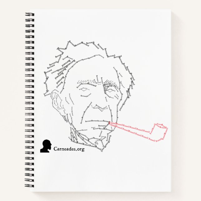 Bertrand Russell Spiral Notebook (Front)