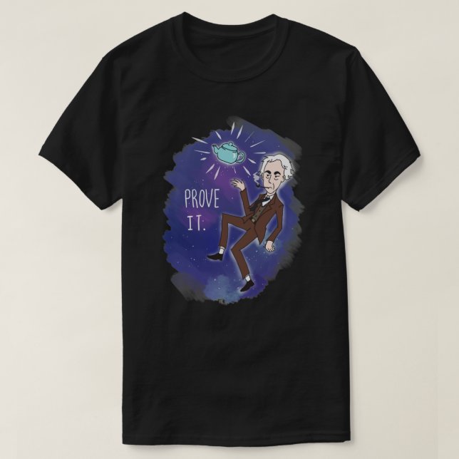 Bertrand Russell's Celestial Teapot Essential T-Sh T-Shirt (Design Front)