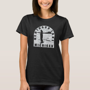 Bertraud Lake Ice Fishing Michigan T-Shirt