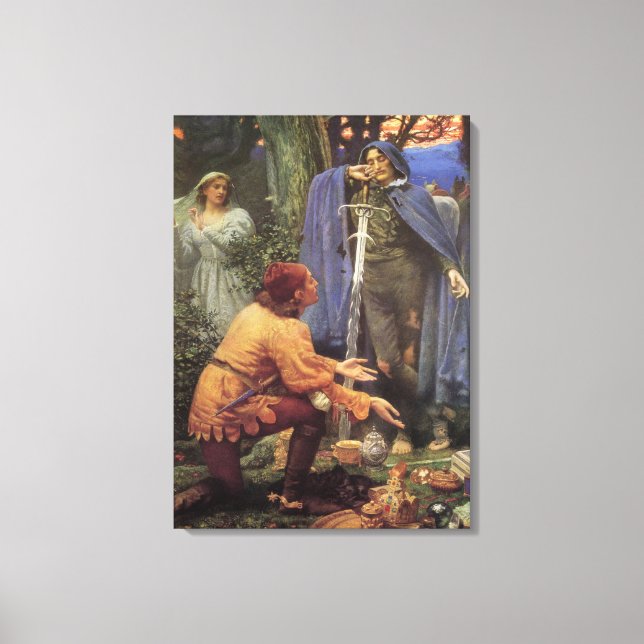 Bertuccio's Bride (by Edward Robert Hughes) Canvas Print (Front)