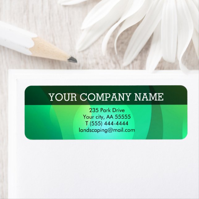 Berufliches Geschäft der grünen Smaragdinitialen (Insitu)