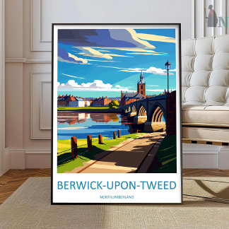 Berwick-Upon-Tweed Travel Print Wall Art Berwick-U