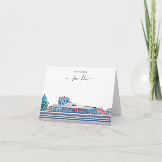 Berwyn Illinois Personalised Note Card (Front)