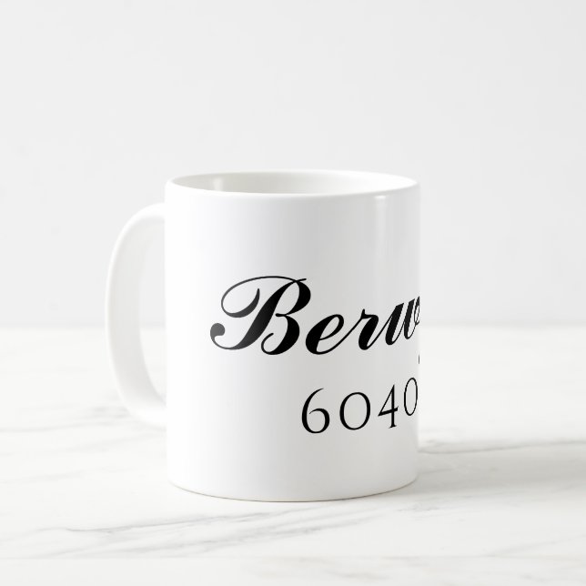 Berwyn, Illinois Zip Code Mug (Front Left)