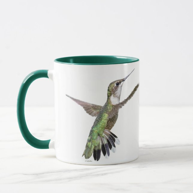 Berylline Hummingbird Painting Mug (Left)