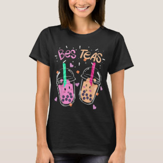 Bes Teas Besties Boba Tea Bubble Tea Kawaii Best F T-Shirt