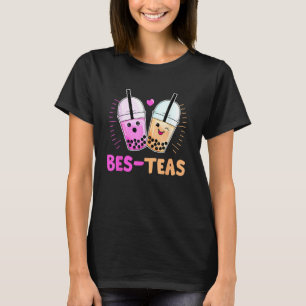Bes Teas Besties Bubble Tea Cute Boba Best Friends T-Shirt