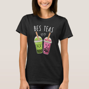 Bes Teas Besties Bubble Tea Cute Boba Best Friends T-Shirt