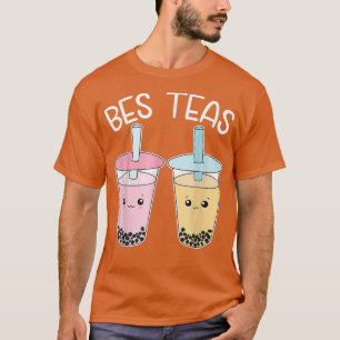 Bes Teas-Besties Bubble-Tea Cute Boba-Best-Friends T-Shirt