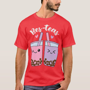 Bes-Teas Bubble Tea Cute Kawaii Pink n Purple Boba T-Shirt