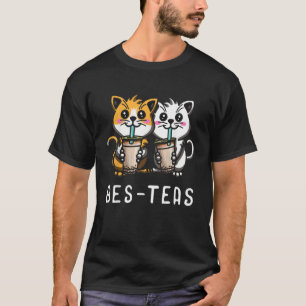 Bes Teas Cat  Bubble Milk Tea Domestic Cat Boba Te T-Shirt