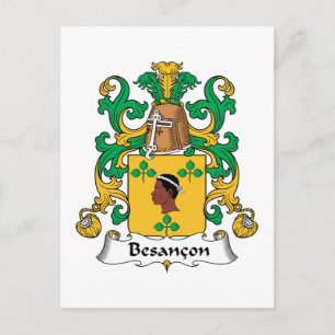 Besancon Family Crest Postcard