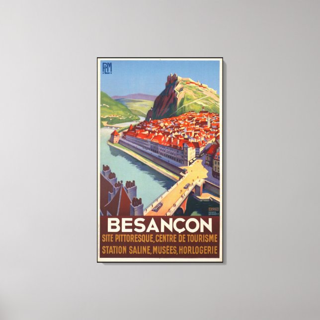 Besancon France Vintage Travel Poster Print (Front)