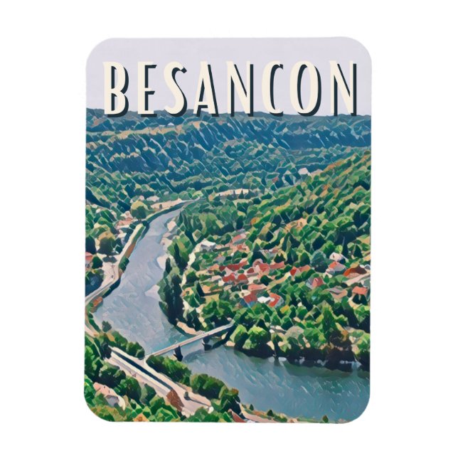 Besançon Photo Vintage  Magnet (Vertical)