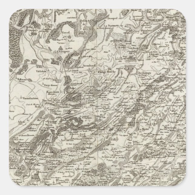 Besancon Square Sticker (Front)