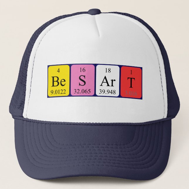 Besart periodic table name hat (Front)
