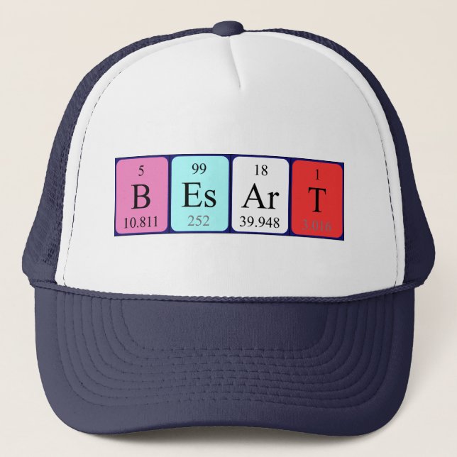 Besart periodic table name hat (Front)
