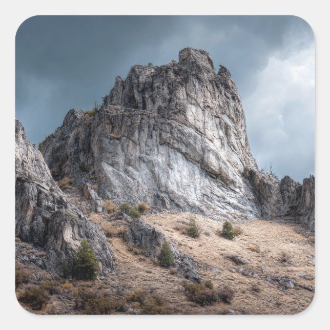 Besh Barmag Mountain Square Sticker (Front)