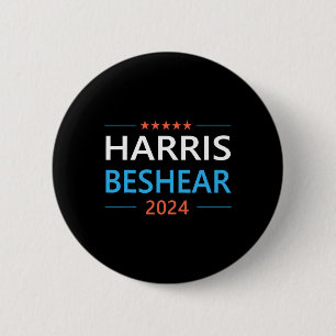 Beshear 2024 For President Patriotic Kamala Democr 6 Cm Round Badge
