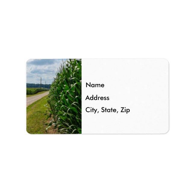 Beside A Corn Field Address Labels (Front)