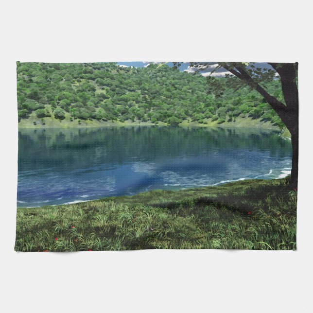 Beside Deep Waters Kitchen Towel (Horizontal)