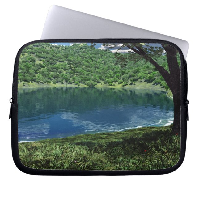 Beside Deep Waters Laptop Sleeve (Front)