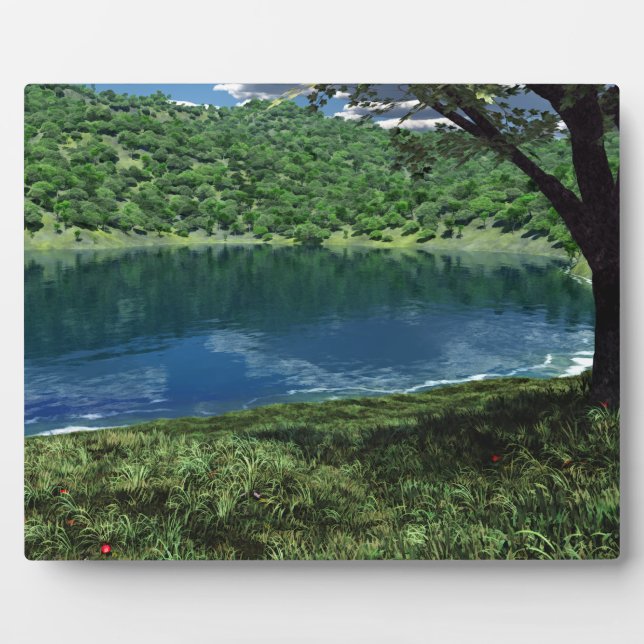 Beside Deep Waters Photo Plaque (Front)